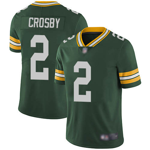 Green Bay Packers Limited Green Youth #2 Crosby Mason Home Jersey Nike NFL Vapor Untouchable